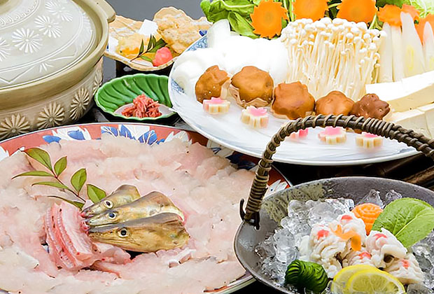 【旬の高級魚】夏限定 鱧（はも）鍋コース ～雑賀埼産使用～
